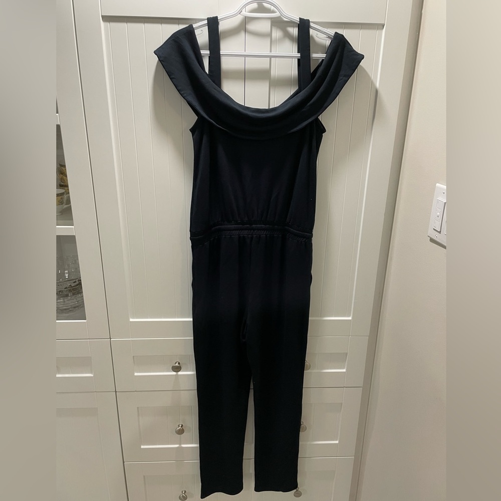 Paige off shoulder jumpsuit black